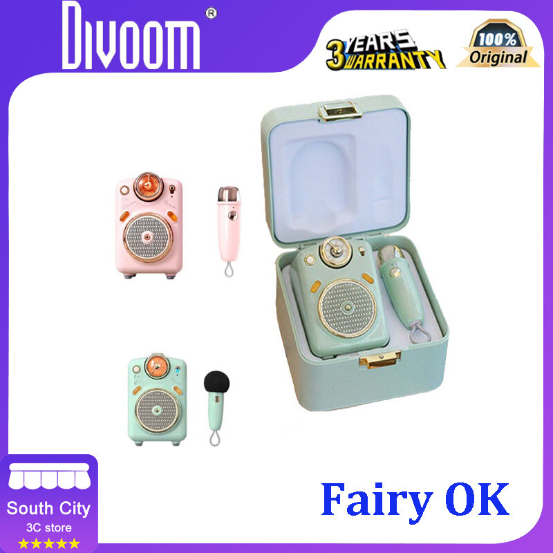 Divoom Fairy OK Bluetooth Speaker with Karaoke Set