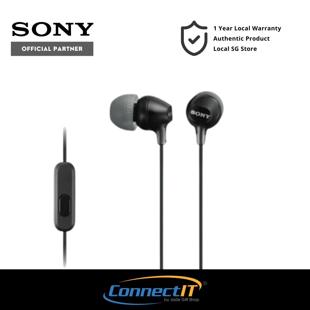 Sony MDR-EX15AP In-Ear Earphone With Mic For Smartphones -1 Year Local Warranty