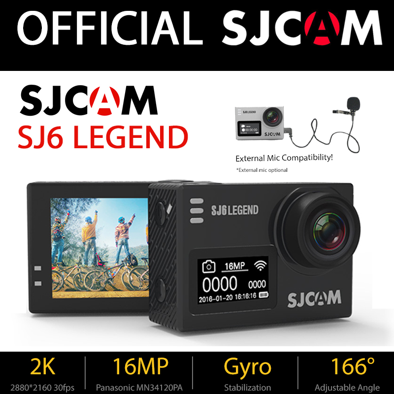 OFFICIAL SJCAM SG SJ6 LEGEND Dual Screen Action Camera