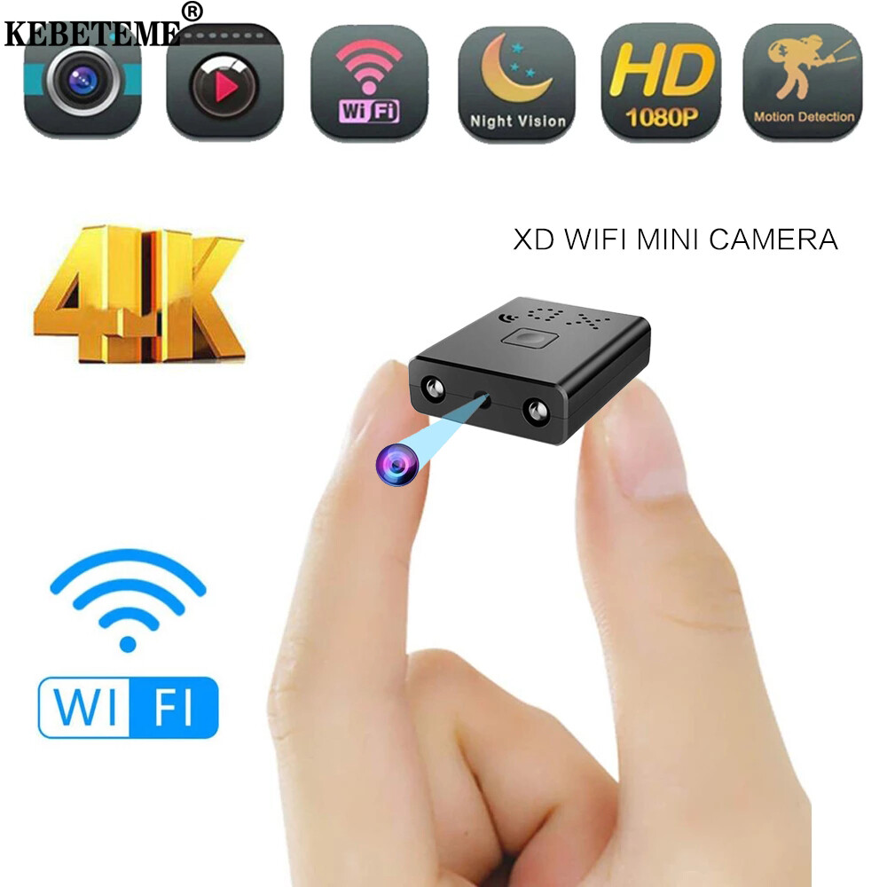 KEBETEME Mini WiFi DV Camera Full HD 1080P Night Vision Camera Motion Detection Voice Recorder Camcorder