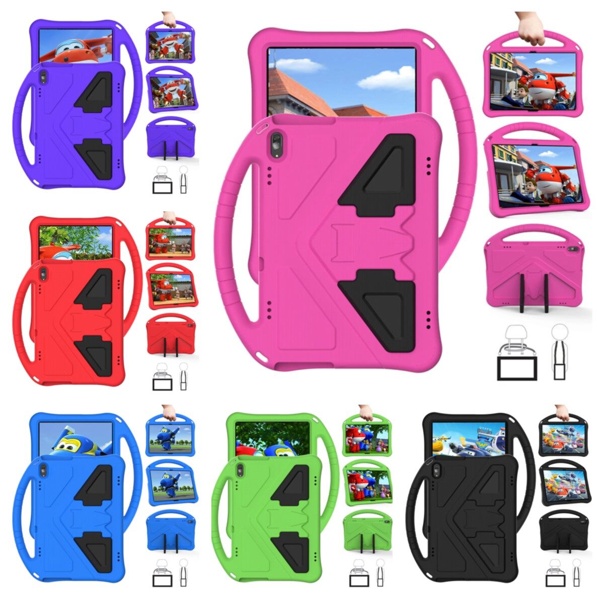 For 8.7" Samsung Galaxy Tab A7 Lite 8.7 SM-T220 T225 Tablet Kids Safe Foam Case Stand Cover