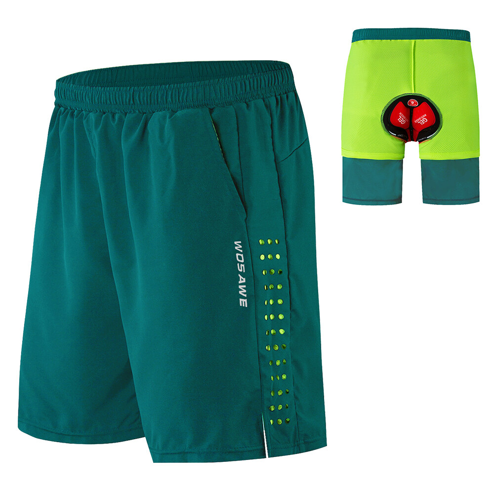 Men Bike Short with 3D Gel Padding and Mesh Lining Breathable Quick Dry Loose-Fit Bicycle Shorts Cycling Running Summer Shorts LIXADA
