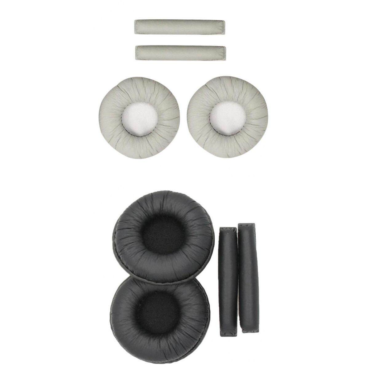 harayaa 2Pairs Replacement Ear Pads Cushions + Headband Pad For Sennheiser PX200 PX80 PC36 PX100 PMX100 PMX200 PXC300 PXC250