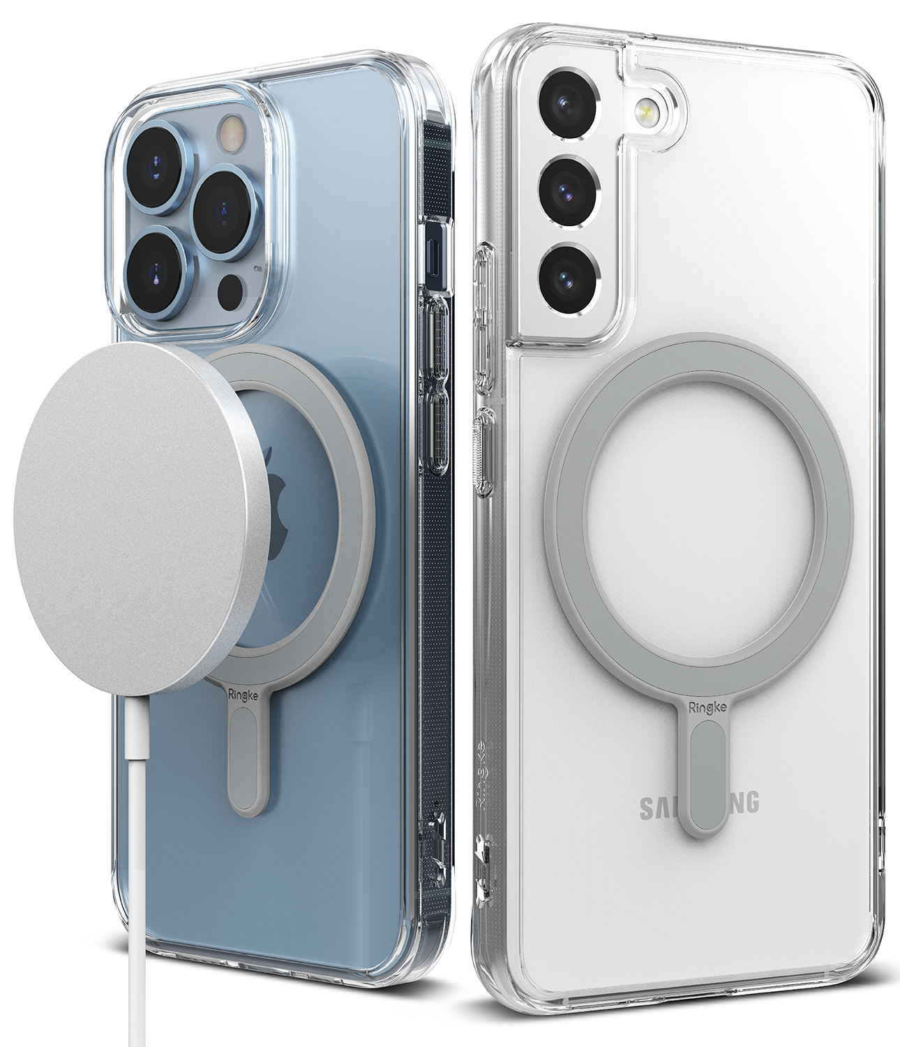 Ringke Magnetic Plate Sticker for Wireless Charging Universally Compatible Magnet Adhesive Ring
