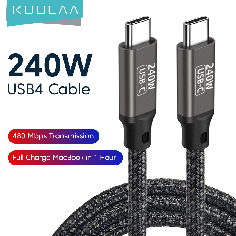 KUULAA 240W USB Type C Cable for PS5 Nintendo Switch MacBook MacBook Pro 240W Blazing-Fast Charging Cable USB C QC4.0 VOOC Warp SCP Fast Charging Cable for Samsung Galaxy S22 Xiaomi POCO