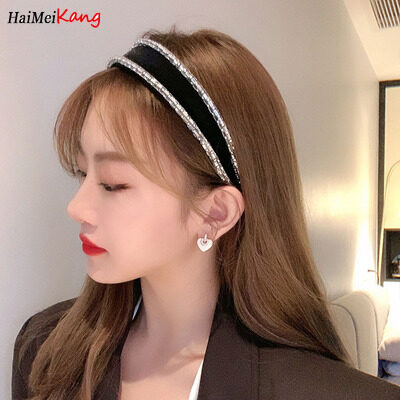 1Pc Korean Fashion Headband Velvet cloth crystal Hair Band Hair Accessories For Women