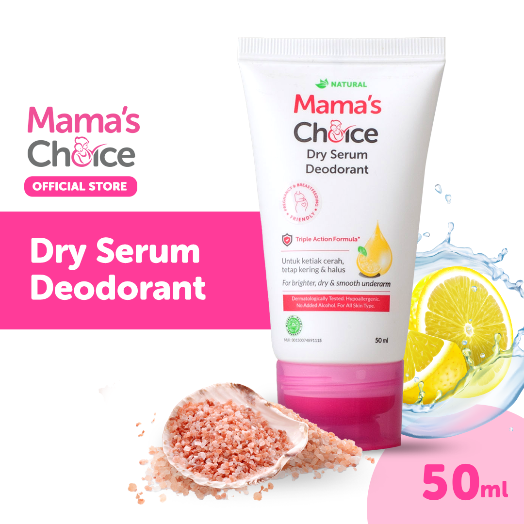 Mama's Choice Dry Serum Deodorant | Natural Aluminum Free Deodorant | Safe for Pregnancy and Breastfeeding