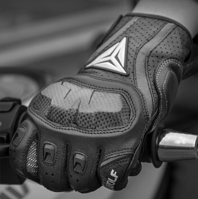 Motorcycle Gloves Fullfinger Motocross Bicycle Touch Screen Breathable Cycling Gloves Summer Men Sheep Leather Soft Motorbike Riding