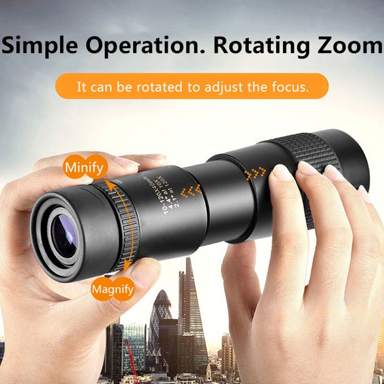 vivi lifestyle [Military Grade] Monocular Telescope 10-300x40 (send Tripod + Photo Clip)