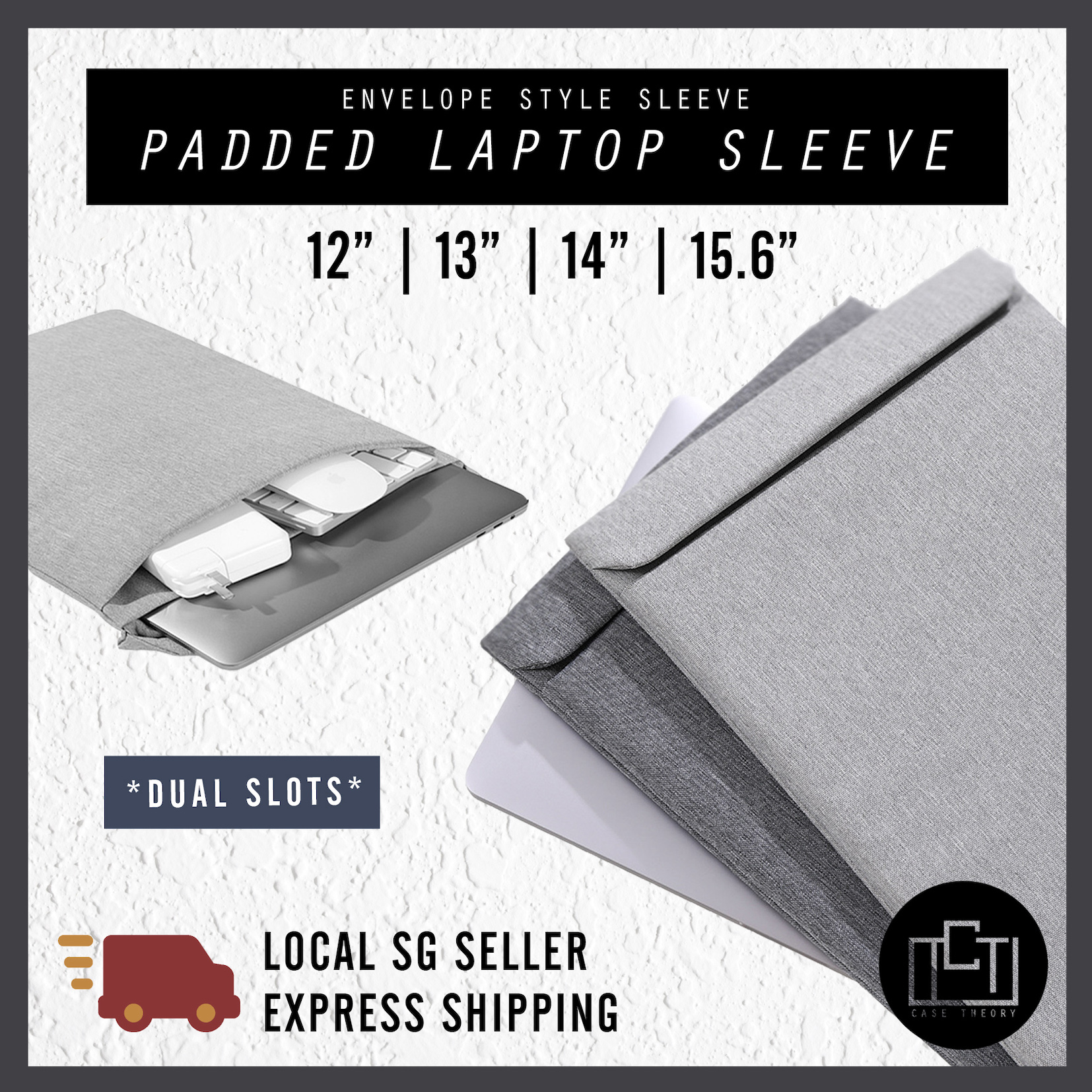 cT ENVELOPE laptop sleeve laptop cover laptop casing laptop bag for all laptops 13" 13.3" 13inch 14inch 15inch 12inch MacBook NEW13inch ALL SIZES