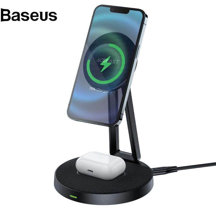 Baseus ACEFAST E8 for iPhone 12/13/AirPods 2-in-1 Wireless Charging Holder Desktop Charger Stand