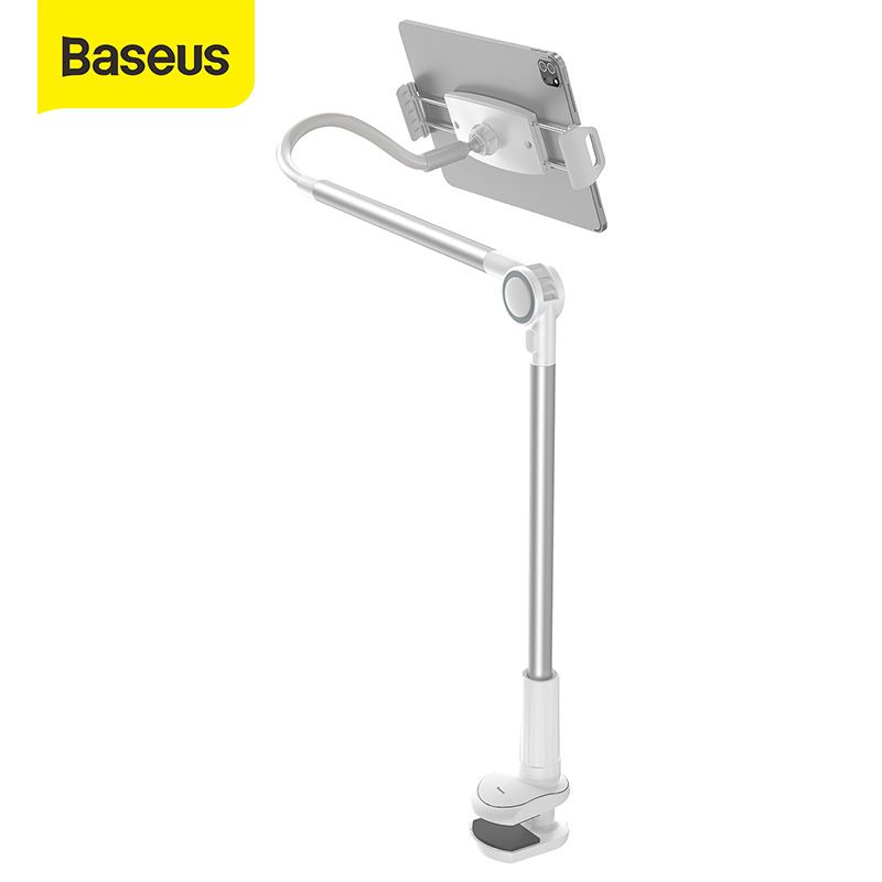 Baseus Flexible Mobile Phone Stand Lazy Phone Holder for Bed Desktop Clip Holder Long Arm Holder Table Clamp Bracket for Phone 4.7-12.96 inch