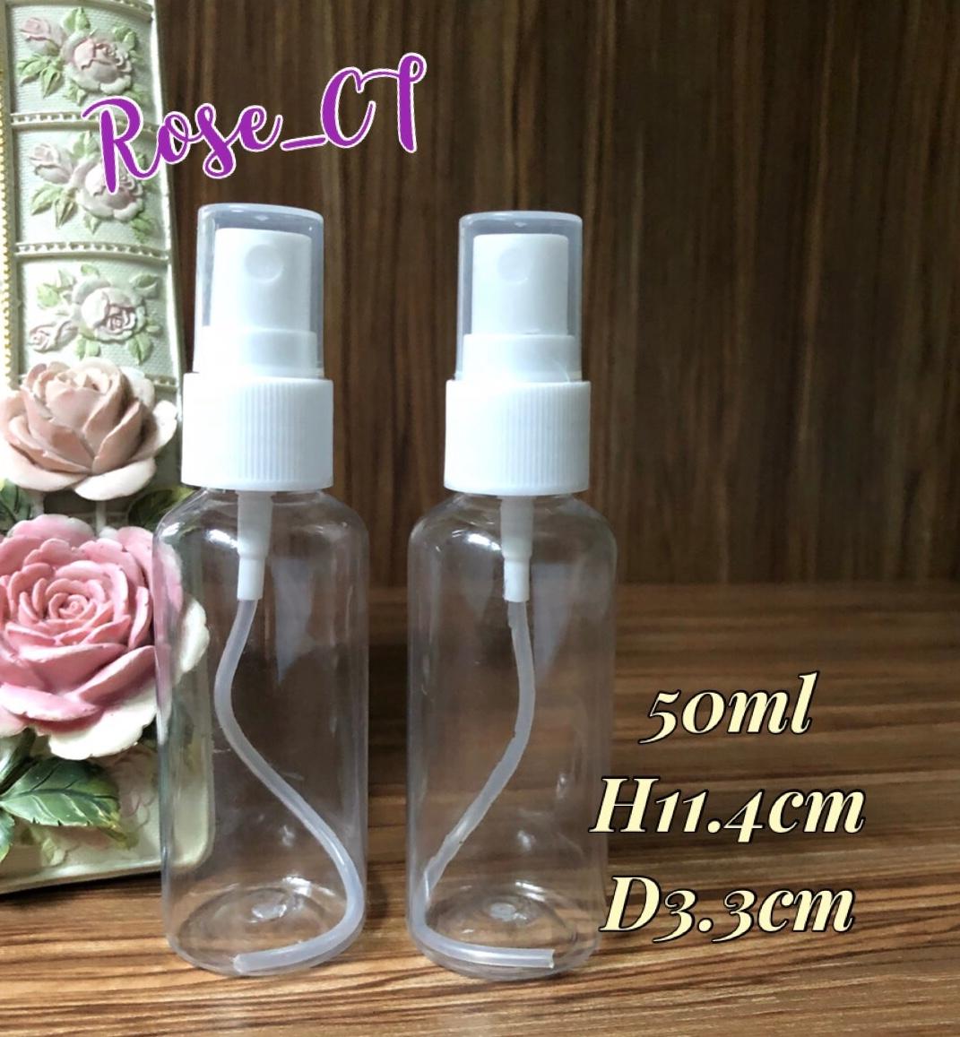 50ml PET Clear Mist Spray Bottles/Toner Spray Bottles/ Perfume Spray Bottles