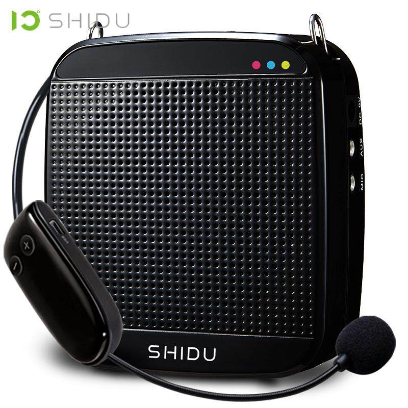 SHIDU Portable Voice Amplifier Mini Audio Speaker USB Lautsprecher With 2.4G Wireless Microphone For Teachers Tourrist Guide Yoga Instructor S613