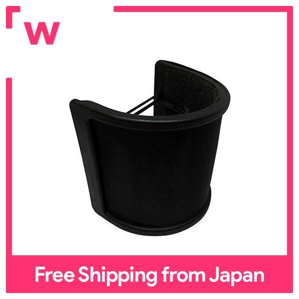 [CONYCONY] Microphone Pop Guard Metal Net Layer Windscreen Noise Prevention Microphone Filter 45mm-63mm Microphone Compatible Elastic Rubber Band Included (Black)