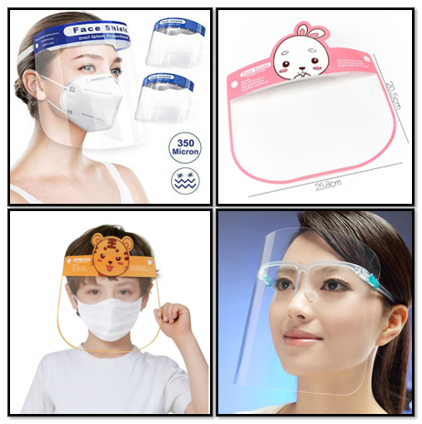 [  SG Ready Stock ] FACE SHIELD  SG TOP SELLER  REUSABLE FACE MASK  SPECTACLES FRAME  ELASTIC STRAP