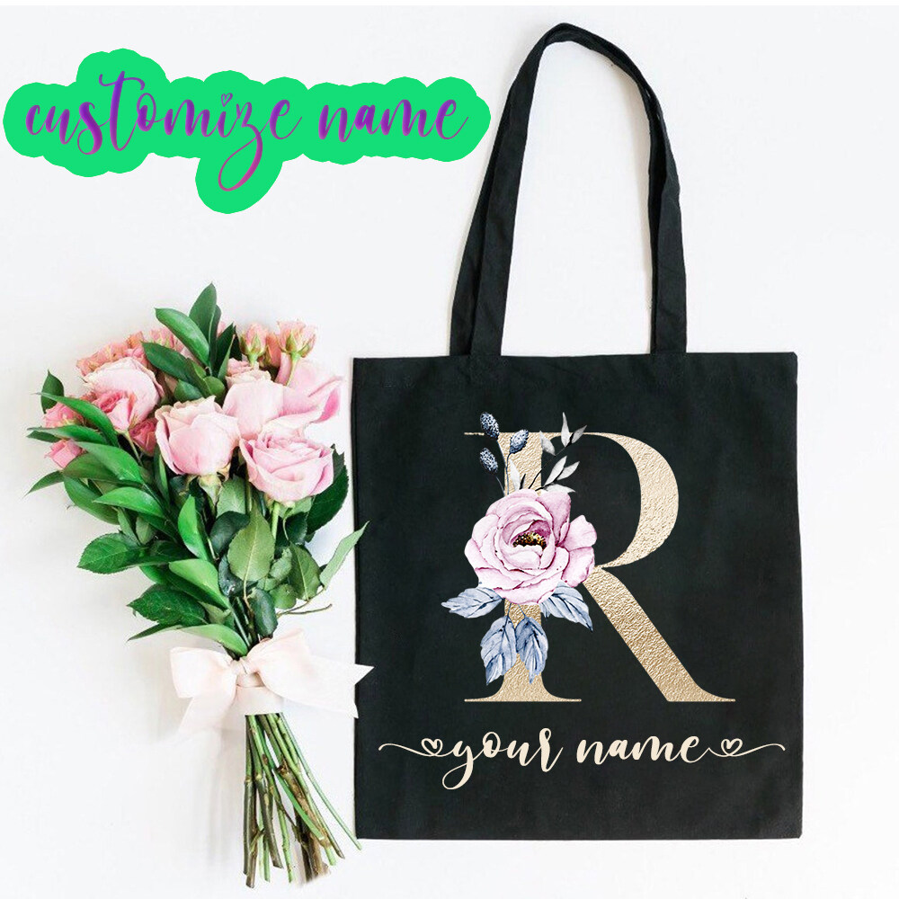 ?Free Add Name? Personalised Tote Bag No MOQ New Fashion Handbag Korean Style Shoulderbag Girls Shopping Bags