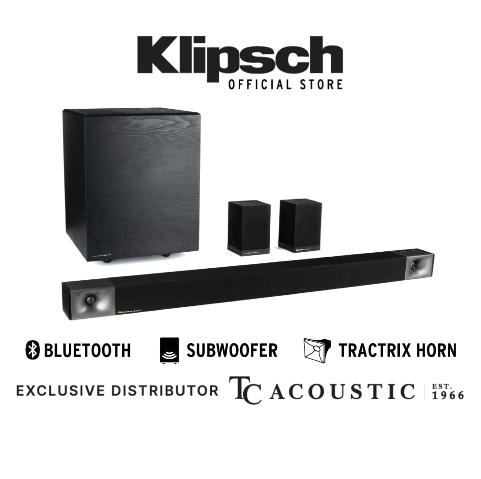 Klipsch Cinema 600 Soundbar With Subwoofer For TV - Home Theater System With Bluetooth