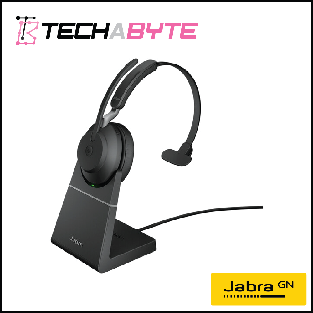 Jabra Evolve2 65 Link380c MS Mono Stand Black