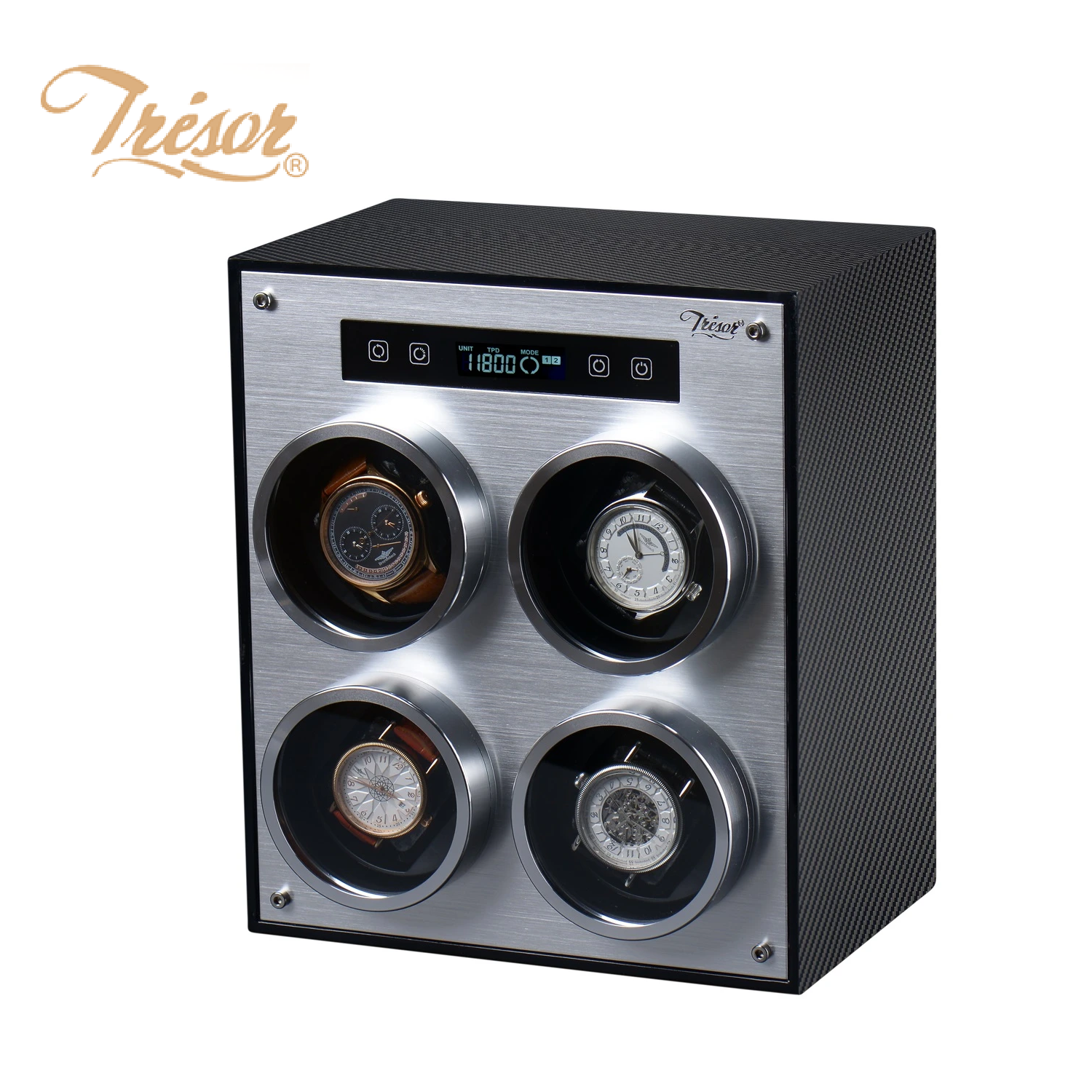 Tresor 4-Slot Watch Winder (M4-CF Carbon Fibre)