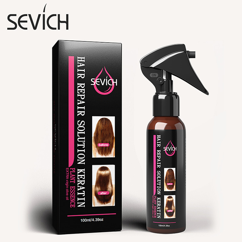SEVICH 100ml Keratin Hair Serum Spray Deep Repair Damage Leave-in Hair Care Treatment