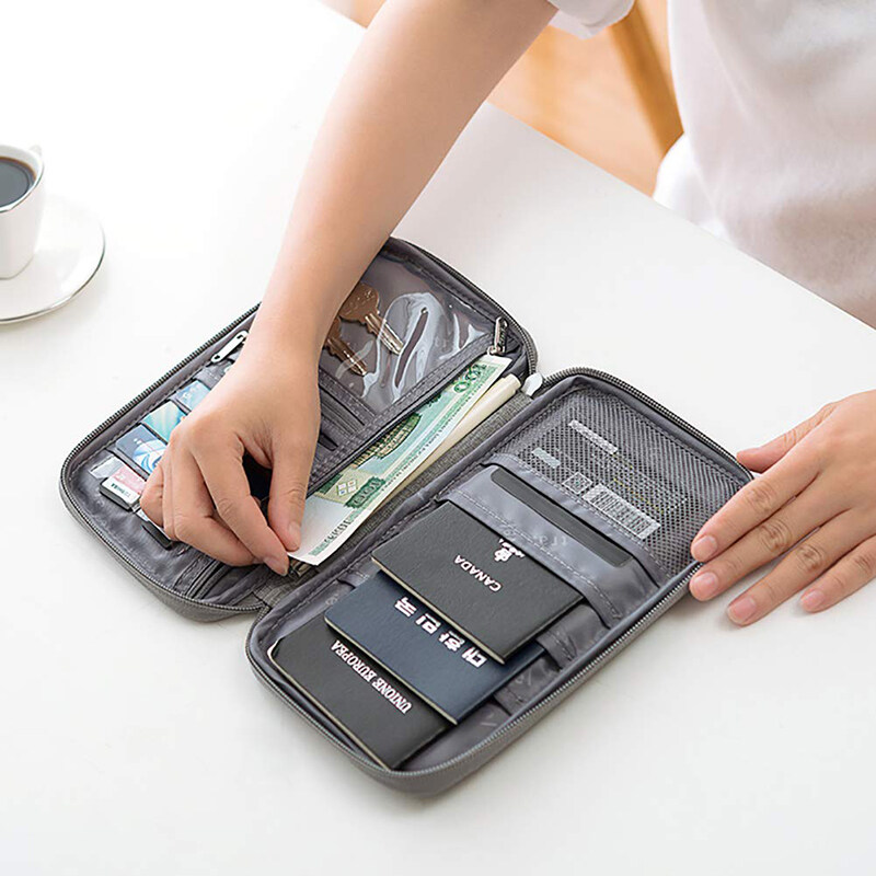Passport Bag Ticket Passport Holder Protective Sleeve Waterproof Travel Storage Bag Abroad Multi-purpose Document Bags