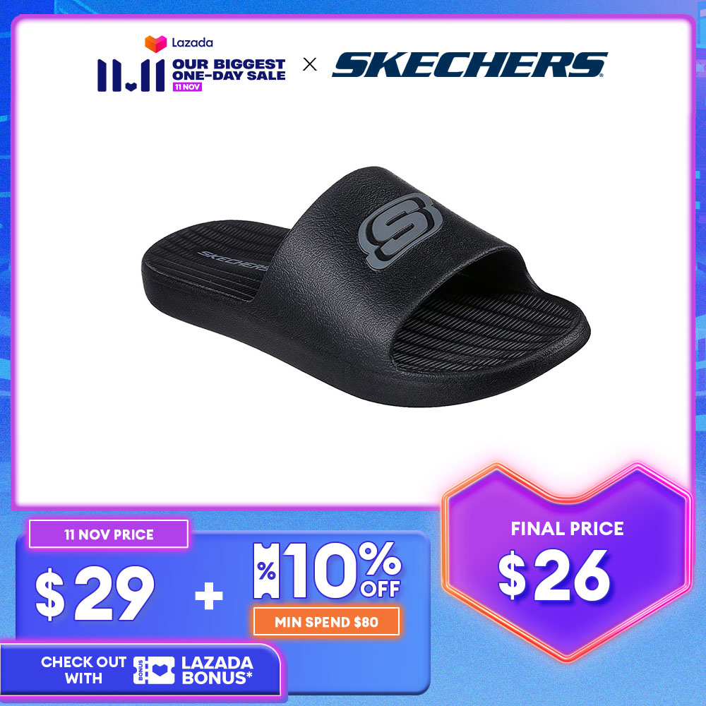 Skechers Men Foamies Darvon Shoes - 8790145-BKGY