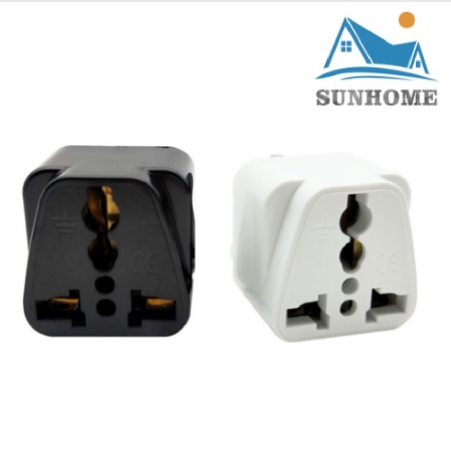 [Buy 1 Get 1 Free]Multifunctional Universal EU US AU to UK Plugs Adapter EUR to UK Electrical Power Converter Plug 3 Pin Socket Travel Adaptor