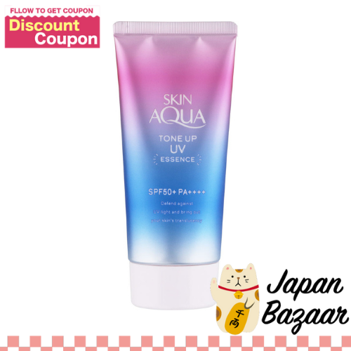 ROHTO Skin Aqua Tone Up UV Essence Tinted Sunscreen 80g beauty care sun