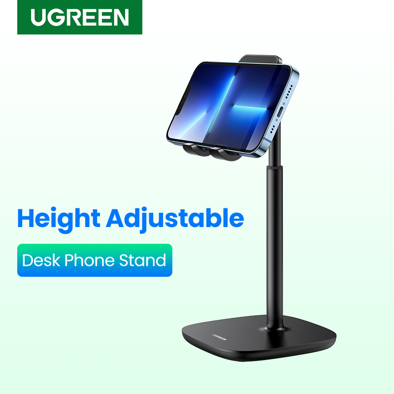 UGREEN 45 Degree Multi-Angle Height Adjustable Mobile Phone Stand Holder for SAMSUNG, Apple iPhone, Xiaomi, LG, Huawei, ASUS, VIVO, OPPO