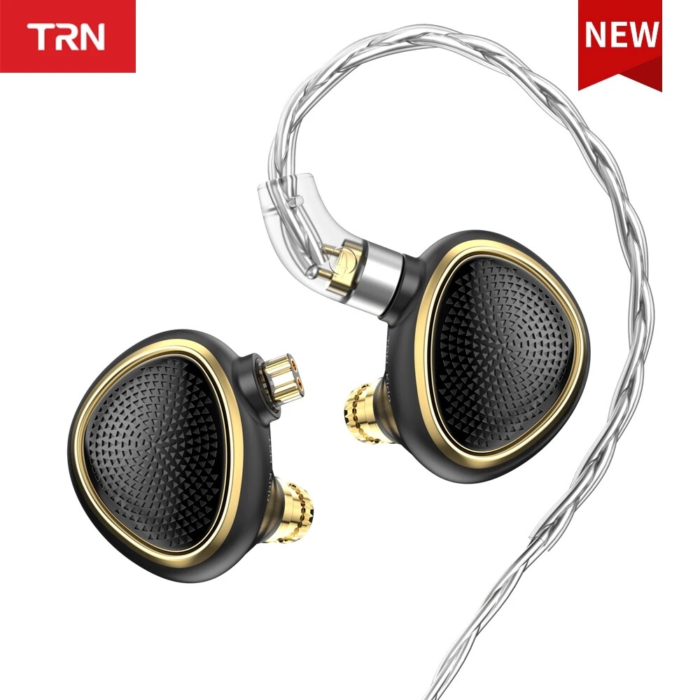 TRN Kirin Nano-Grade Planar Magnetic Driver In Ear Monitor CNC Magnesium Alloy Housing Interchangeable Tuning Nozzles Earphones
