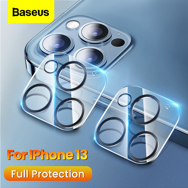 Baseus 2PCS Phone Lens Protector For iPhone 13 Pro Max 2021 Full Cover Back Lens Protective Tempered Glass