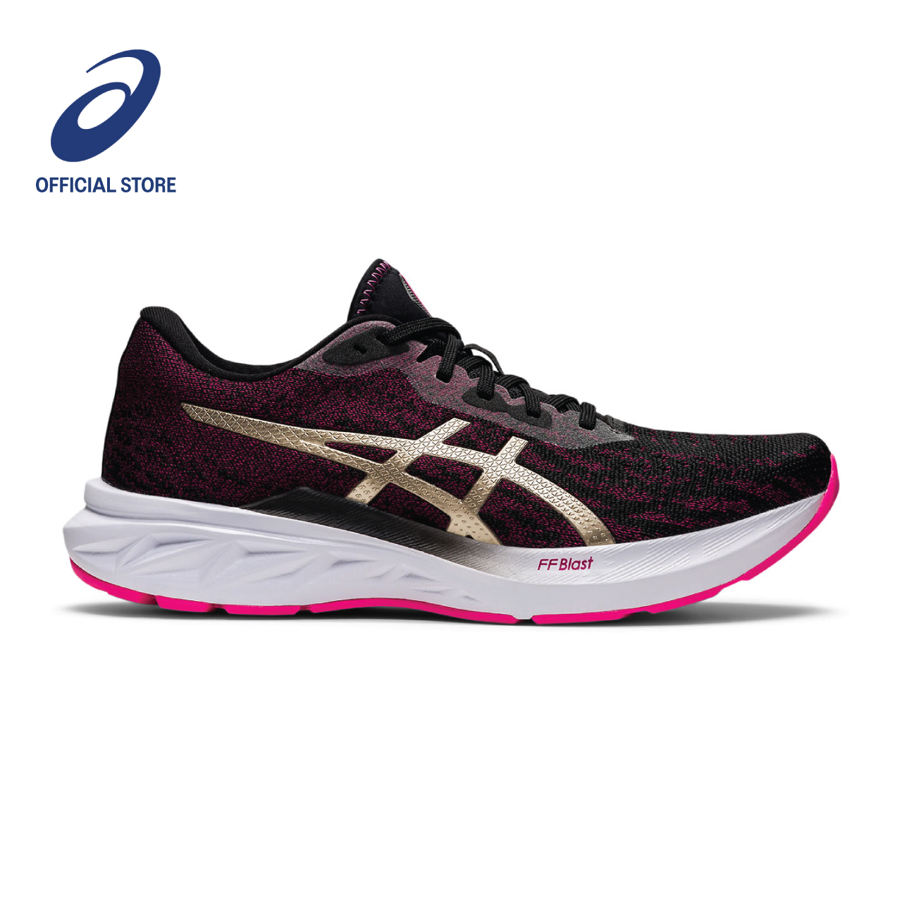 ASICS Women DYNABLAST 2 Running Shoes in Black/Champagne