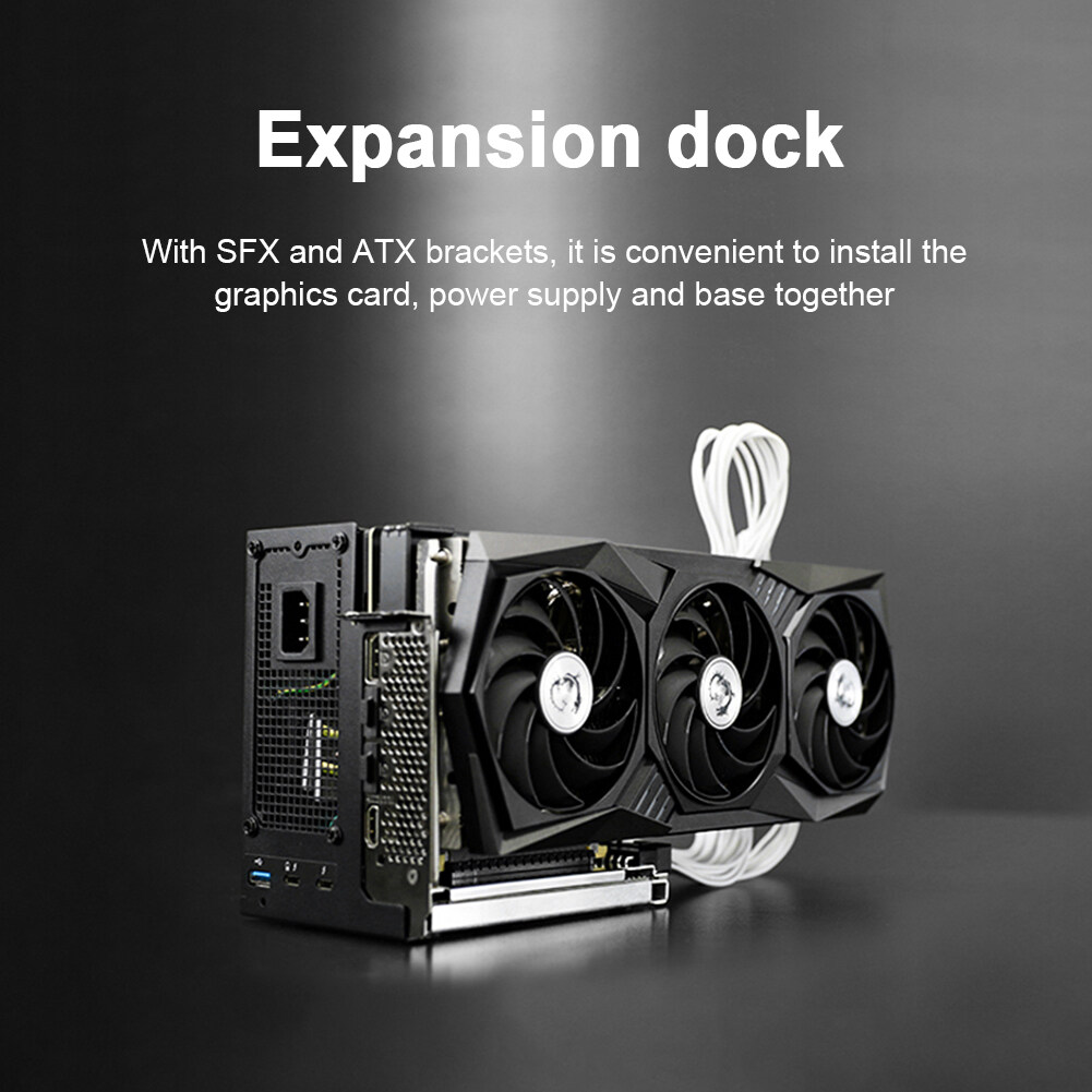 TH3P4G2mni Thunderbolt GPU Dock Laptop Docking Station For Macbook Thunder 3/4 Port External Graphics Support RTX 3060 GTX 1060
