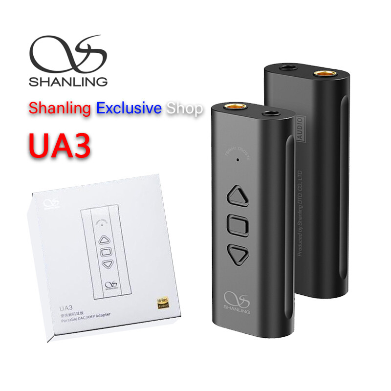 Shanling UA3 Mini Portable Usb DacAmp Headphone Amplifier Akm AK4493SEQ Chip Type-C 3.54.4mm Audio Cable PCM768 DSD512