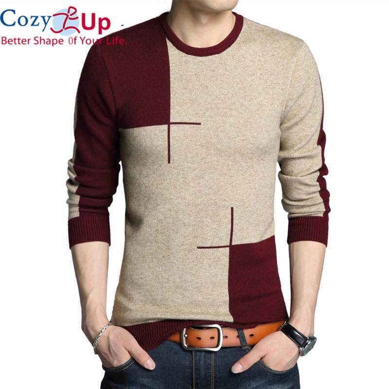 Cozy Up Winter New Arrivals Thick Warm Sweaters O-Neck Wool Sweater Men Brand Knitted Cashmere Pullover Men