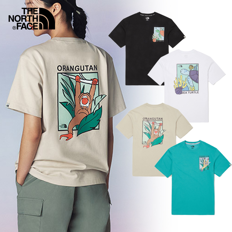 【The North Face】 Korea T-shirt ONE EARTH S/S R/TEE NT7UN05