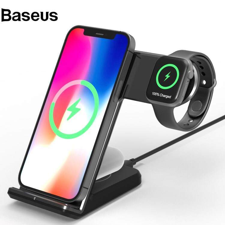 Baseus F11 Pro 3 in 1 Wireless Charger 15W Fast Charging Station for iPhone / Samsung / Apple Watch / TWS Earphones